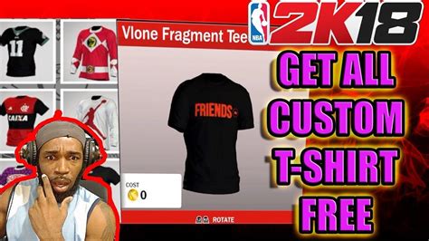 Get All Your Custom T Shirt Free In Nba 2k18 Free Shirts Custom