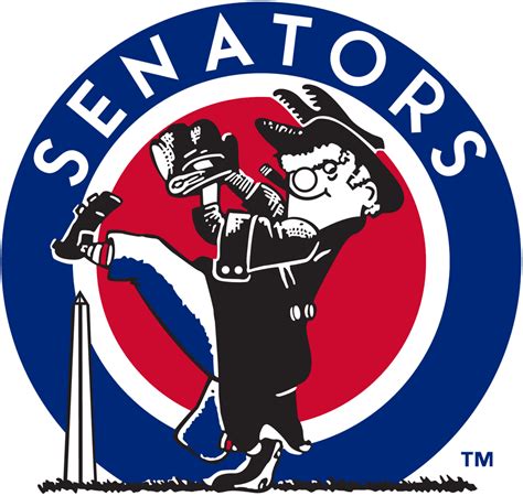Washington Senators Primary Logo American League Al Chris Creamer