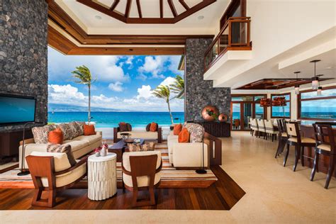 Hawaiian Beachfront Tropical Living Room Hawaii By Smith Brothers
