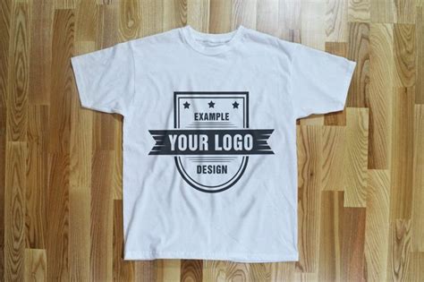 Shirt on Floor Front View Mockup Template - Mediamodifier ...