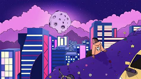 Purple Lofi Wallpaper