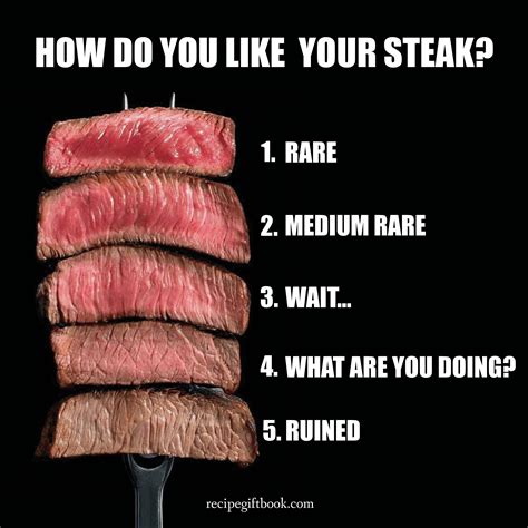 How Do You Like Your Steak Please Dont Say 4 Or 5 Food Memes Fish