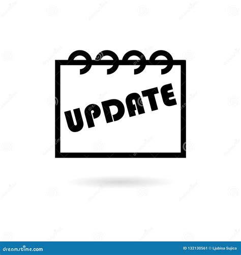 Black Update Update Software Icon Or Logo Stock Illustration