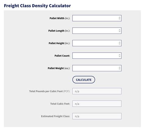 Ltl Freight Classes Faq And Freight Class Codes Chart And Ltl Class