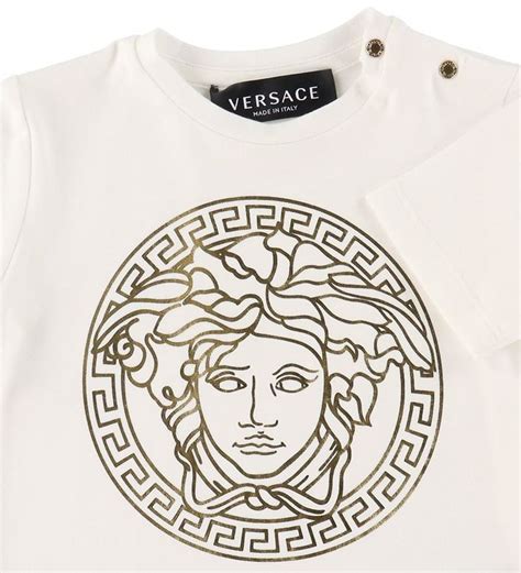 Versace T Shirt Medusa Whitegold Cheap Delivery