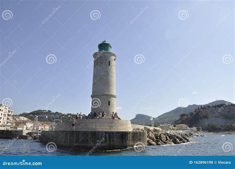 Cassis 8th September Lighthouse View From The Port In The Bay Area Of