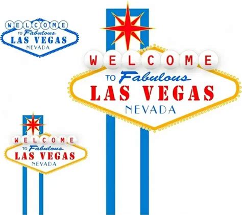 Las Vegas Sign Vectors Graphic Art Designs In Editable Ai Eps Svg
