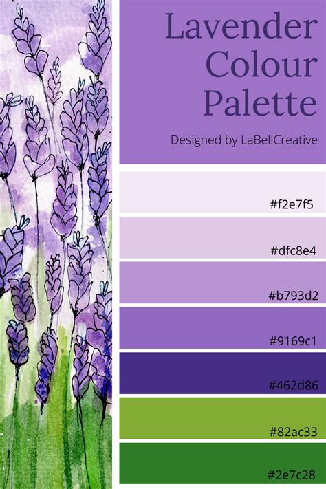 Lavender Colour Palette Lavender Color Palette Purple Color Palettes