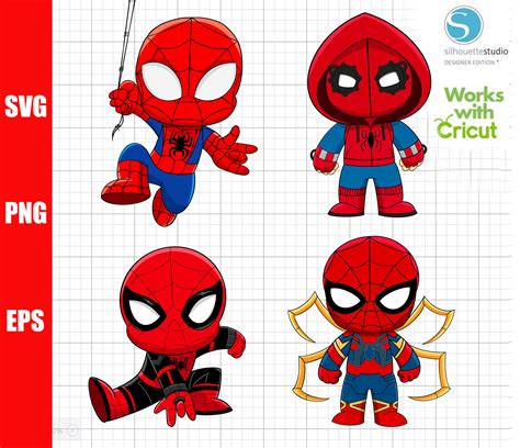 4 Spiderman Svg Files For Cricut Marvel Svg Avenge Svg Baby Etsy