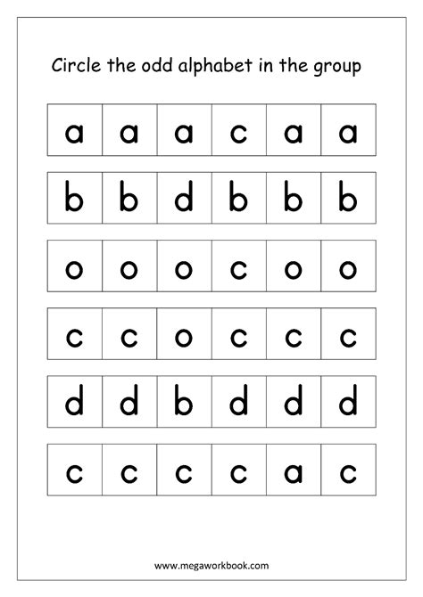 Can you put the fractions in sequential order, like the alphabet is in alphabetical order? Free English Worksheets - Confusing Alphabets - MegaWorkbook