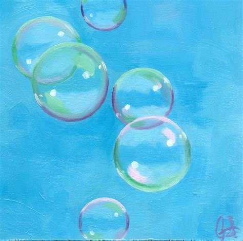 Overlapping Bubbles Painting By Guenevere Schwien Fine Art America