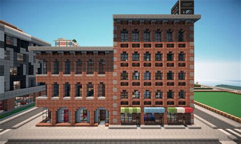 New York Brick Buildings On World Of Keralis Minecraft Project