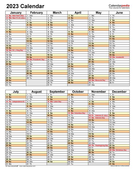 2023 Calendar Free Printable Excel Templates Calendarpedia 2023