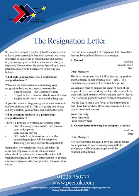 A resignation letter can help you maintain a positive relationship with your old employer by leaving with a strong and positive final impression, while also paving the way for you afterward. Formal Resignation Letter | Templates at ...