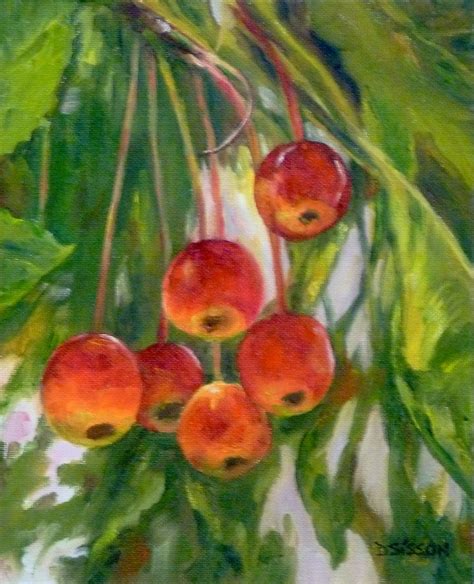How to care for and even prevent sunburn on your fruit trees. Daily Painting Projects: Cherries on a Tree Oil Still Life ...