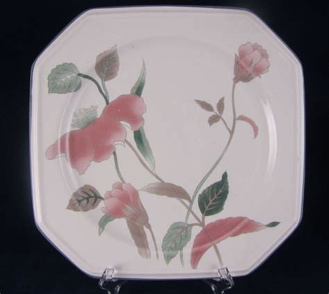 This listing includes a set of 2 plates for the price shown. Mikasa Continental Silk Flowers Salad Plate F 3003 F3003 ...