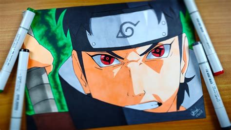 Shisui Uchiha Drawing Using Copic Naruto Shippuden Youtube