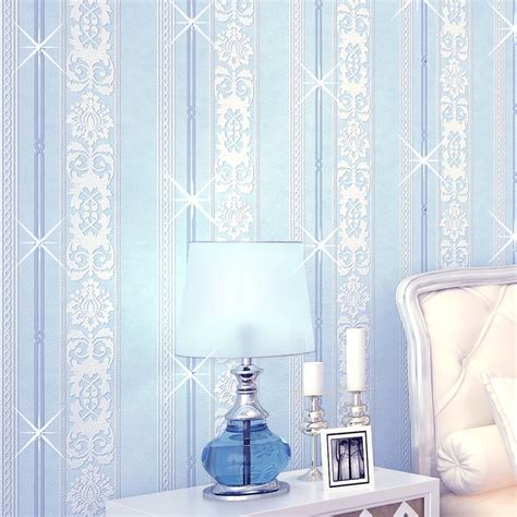 Beibehang 3d Diamondsimple Stripes Elegant Wallpaper Non Woven