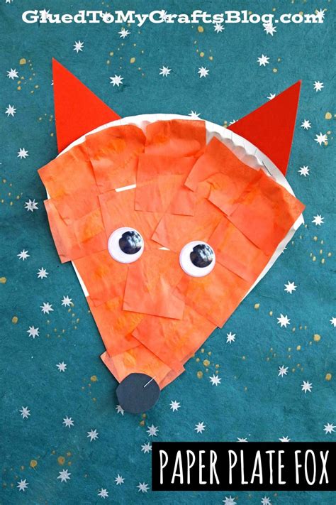 Dr Seuss Inspired Paper Plate Fox Craft For Kids Fox Crafts