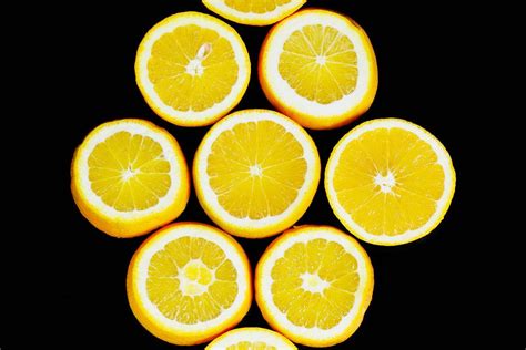 Fresh Slices Of Orange Fruit Black Background Flip 2019 Creative