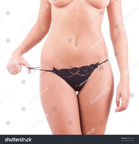 Torso Topless Naked Woman Taking Off Stock Photo Edit Now