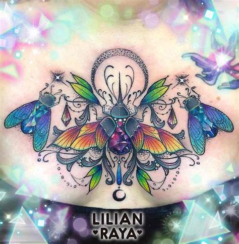 Chest Piece Tattoo By Lilian Raya Tattoo Insider