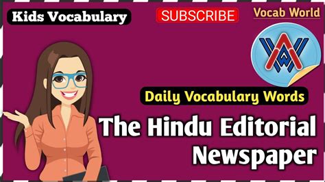 27 Vocabulary Words Hindu Editorial Newspaper ¦¦ Daily Vocab Words