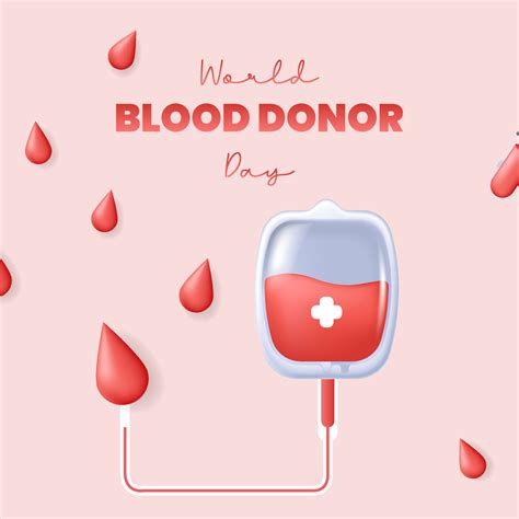 World Blood Donor Day concept. Give blood save life. Blood donation on