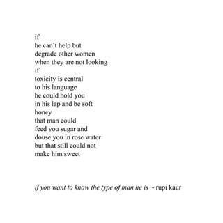 Milf honey wants some man honey. On toxic men. | Toxic men, Short poems, Feminist poems