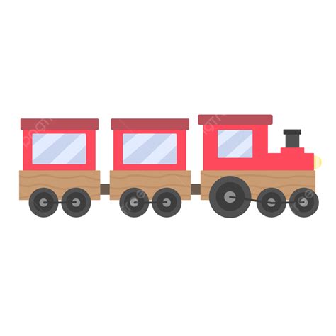 Kartun Transportasi Kereta Api Merah Kereta Angkutan Kereta Merah Png Transparan Clipart Dan