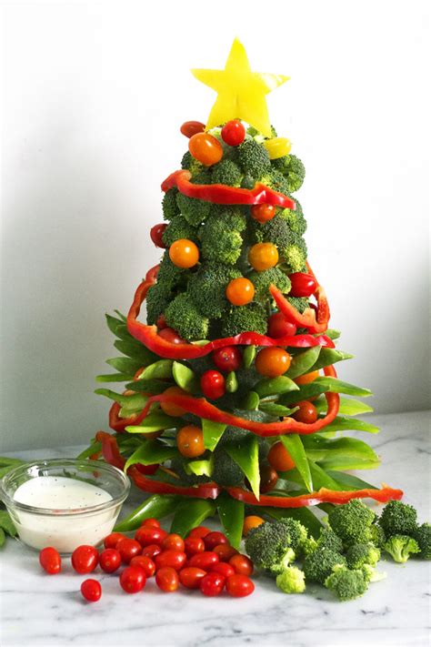Think parsnip mash with fried brussels sprout leaves, asiago and sage scalloped potatoes, and collard greens with pepperoni—yes, pepperoni—as a twist on the classic. Veggie Christmas Tree (How To VIDEO) - Kelley and Cricket