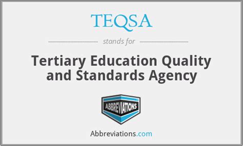 Teqsa Tertiary Education Quality And Standards Agency