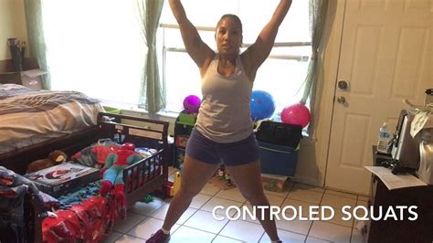 Healthy Mom Challenge Controlled Squats Youtube