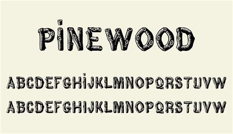 15 Wood Logs Fonts Images Wood Log Font Free Download