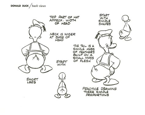 How To Draw Donald Duck Pages From One Of The Old Disneyland Art