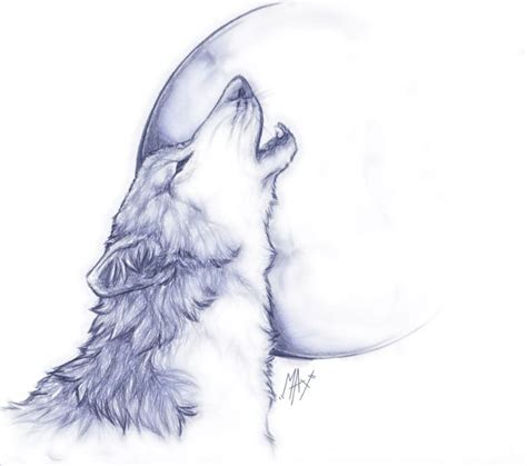 Https://tommynaija.com/draw/how To Draw A Baby Wolf Howling At The Moon