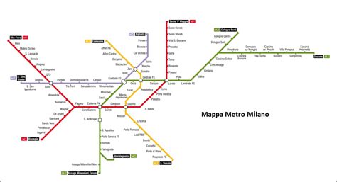 Cartina Metro Gialla Milano Cartina Italia