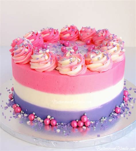 Pink And Purple Princess Cake Princess Cake
