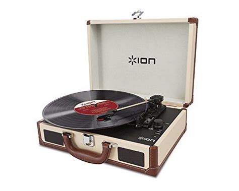 Ion Audio Vinyl Motion Audio Deluxe Record Player Luxury Portable