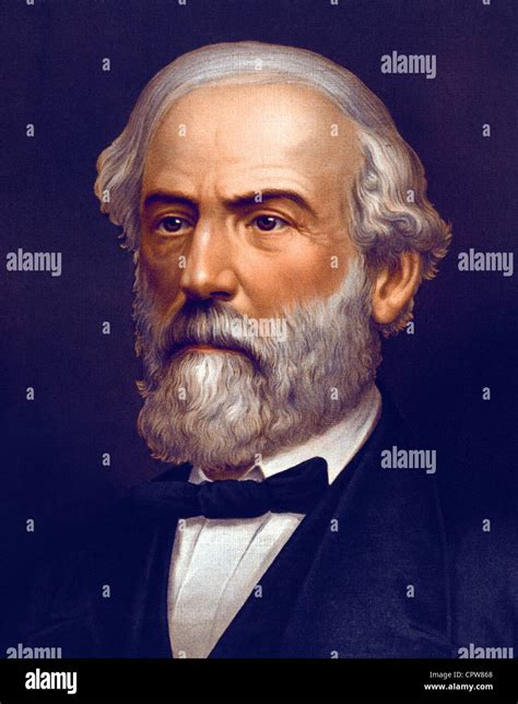 Vintage Portrait Of Robert E Lee 1807 1870 Stock Photo Alamy