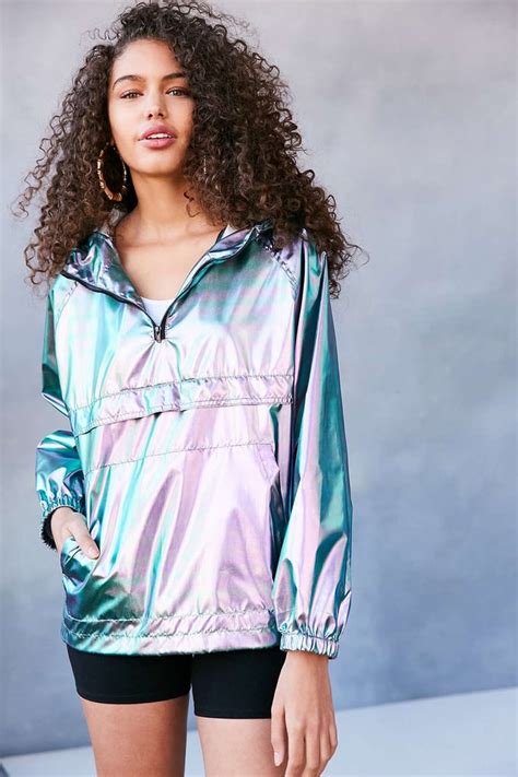 Iridescent Packable Windbreaker Jacket Iridescent Products For Women Popsugar Love And Sex Photo 2