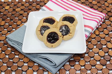Michelles Tasty Creations Peanut Butter And Jelly Thumbprint Cookies