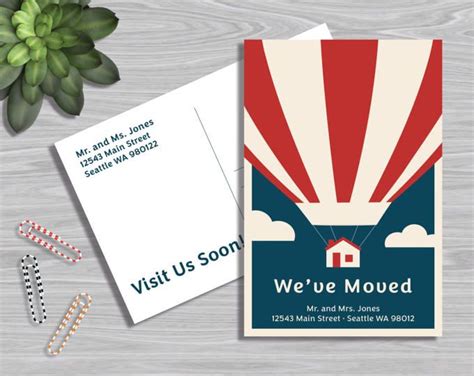 Weve Moved Postcard We Are Moving Postcard We Have Moved Postcard