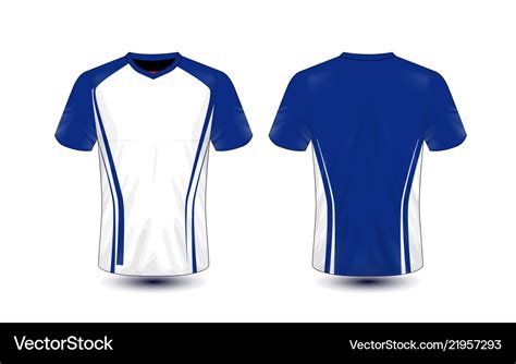 White And Blue Layout E Sport T Shirt Design Vector Image