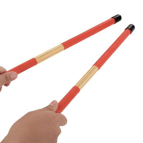 1 Pair Drum Stick 1 3 X 40 3cm Practical Bamboo Drum Brushes Sticks Rod Drumsticks Music