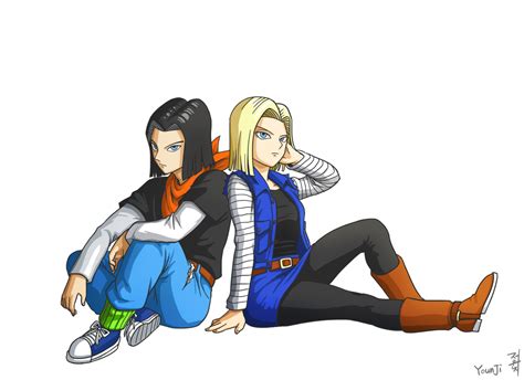 Dragon Ball Android 17 Android 18 By Papersmell On Deviantart