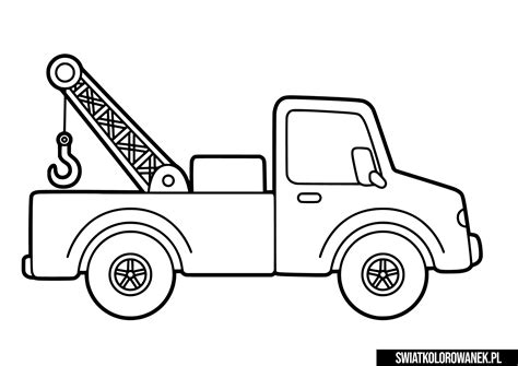 Ciężarówka Pomoc Drogowa Malowanka Darmowe Kolorowanki Do Druku