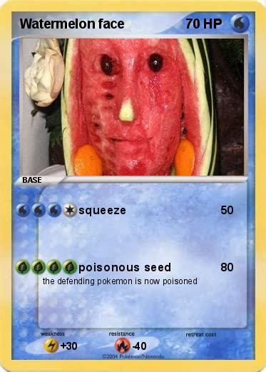 Pokémon Watermelon Face Squeeze My Pokemon Card