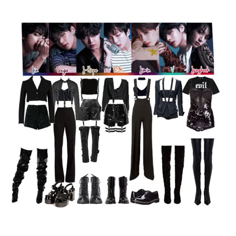 [bts] Fake Love Female Inspired Outfit Set Fashion Look Urstyle In 2020 Bts Inspired