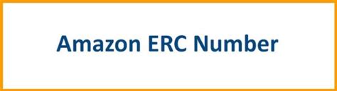 Erc Amazon Number What Is Amazon Erc How About Tech